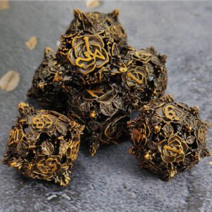 hollow dnd rose dice role playing tabletop game dice