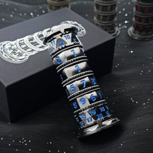 multi sided metal spinning dice – precision spinner dice for rpg & tabletop games