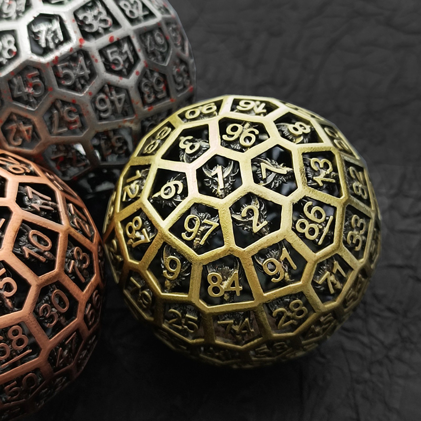 hollow 100 faced dice, d&d giant dice