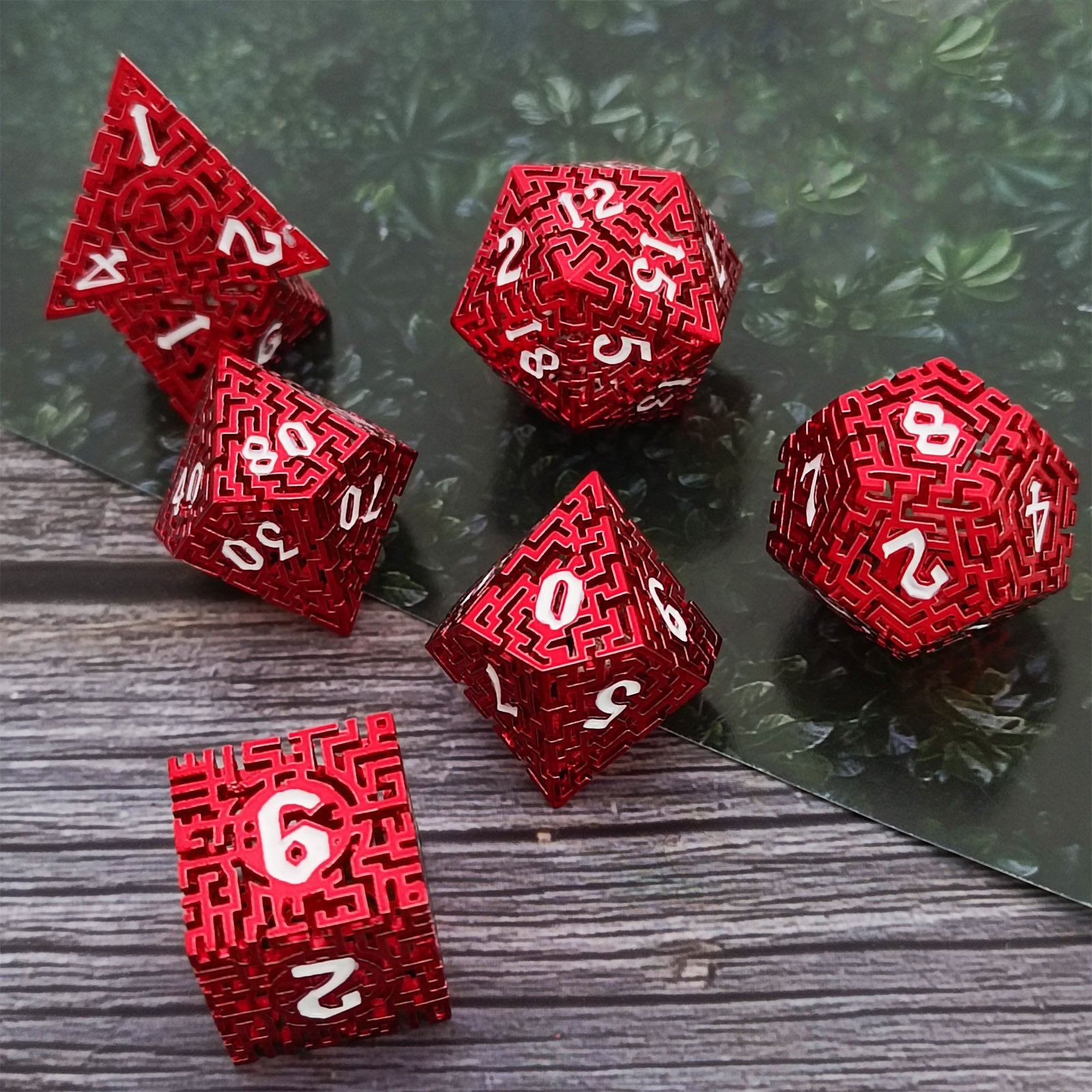 metal dnd hollow dice coc cthulhu game dice