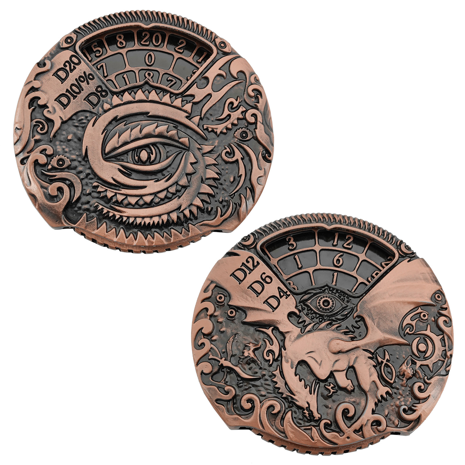 zinc alloy metal spinning dice – balanced rotating rpg dice for bulk supply