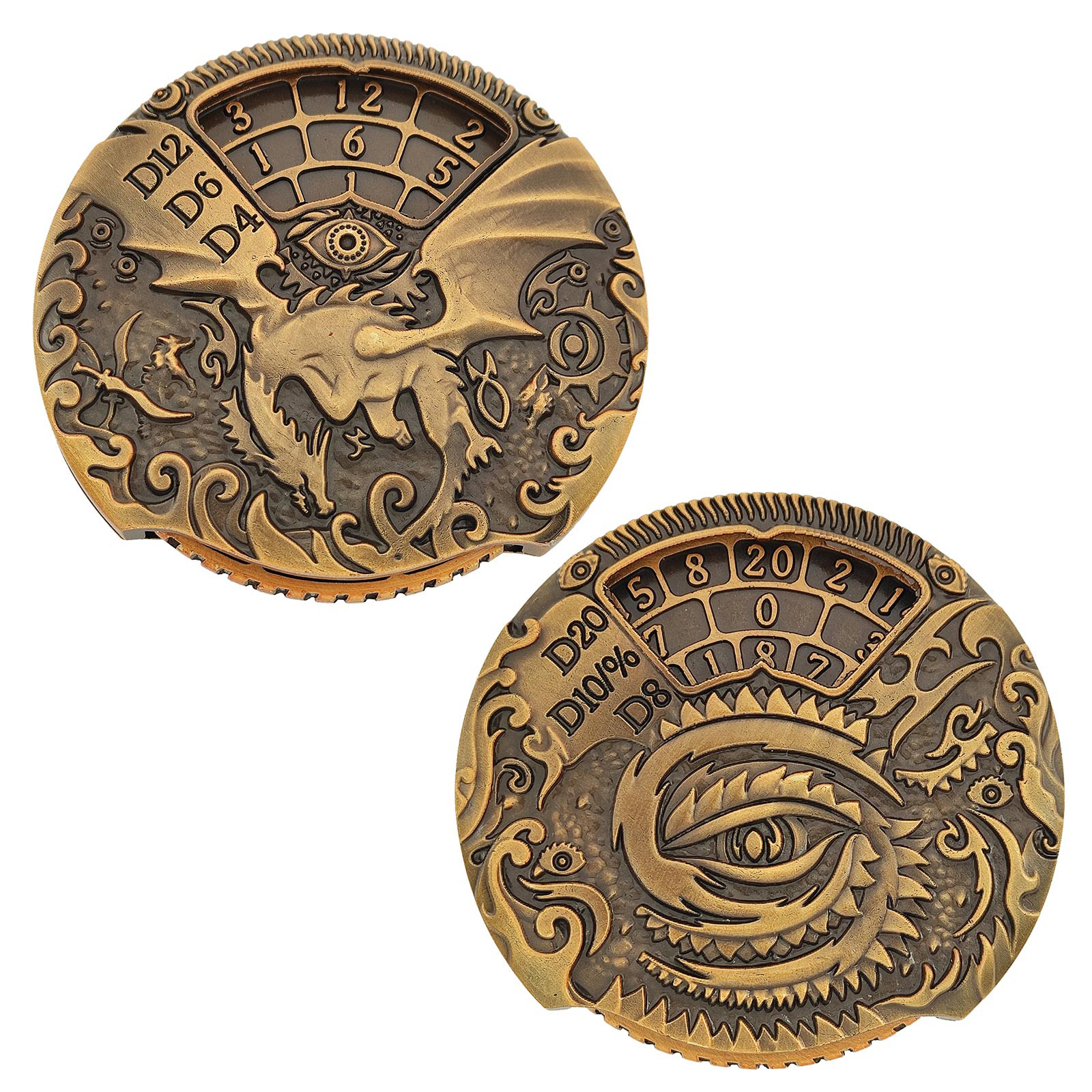 zinc alloy metal spinning dice – balanced rotating rpg dice for bulk supply