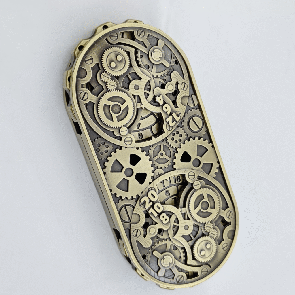 metal spinning dice with engraved numbers – durable rpg spinner dice for bulk orders