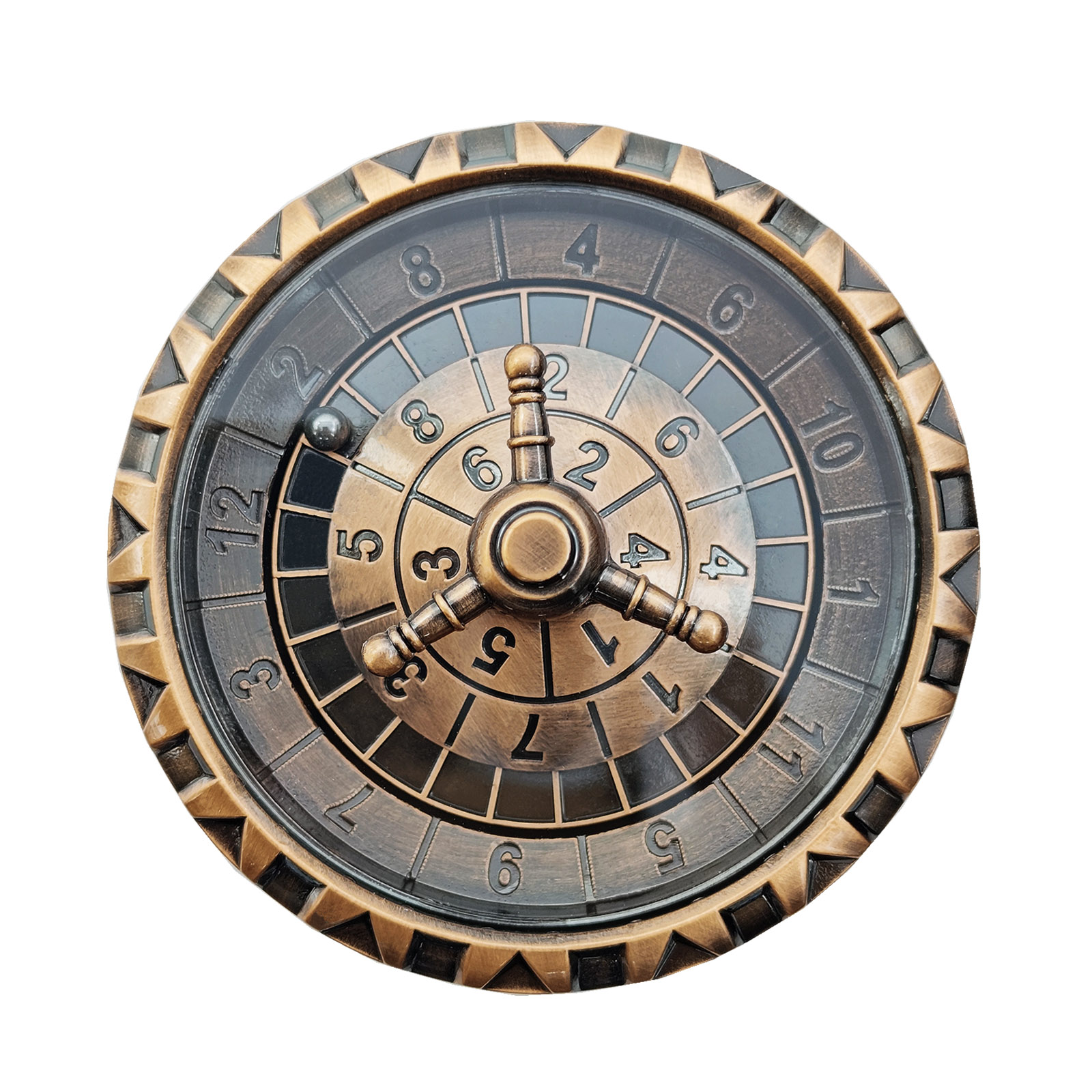 antique brass metal spinning dice – vintage style rpg spinner dice for oem & private label