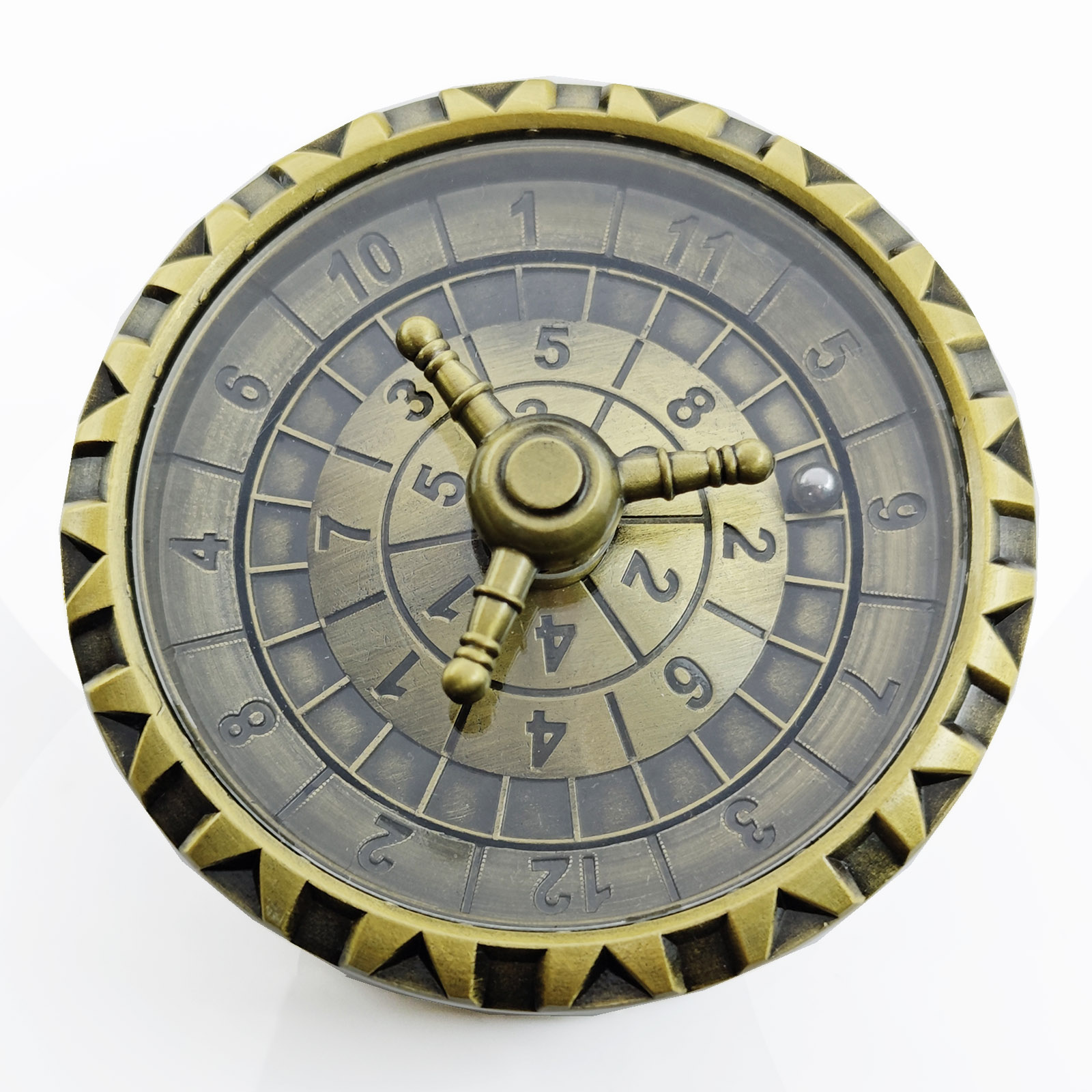 antique brass metal spinning dice – vintage style rpg spinner dice for oem & private label