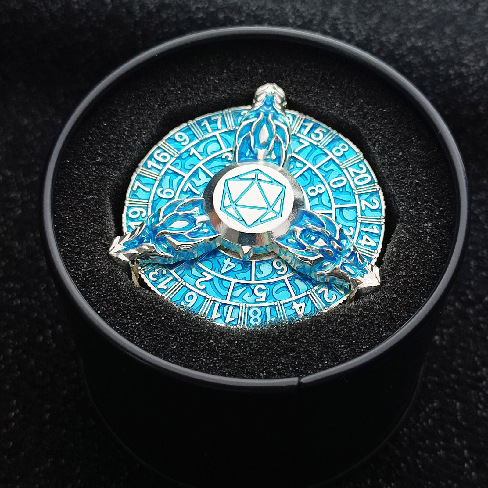 gunmetal finish metal spinning dice – balanced spinner dice for factory wholesale supply