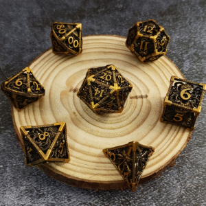 matte finish hollow metal dice – modern style open frame dice for b2b distribution (复制)