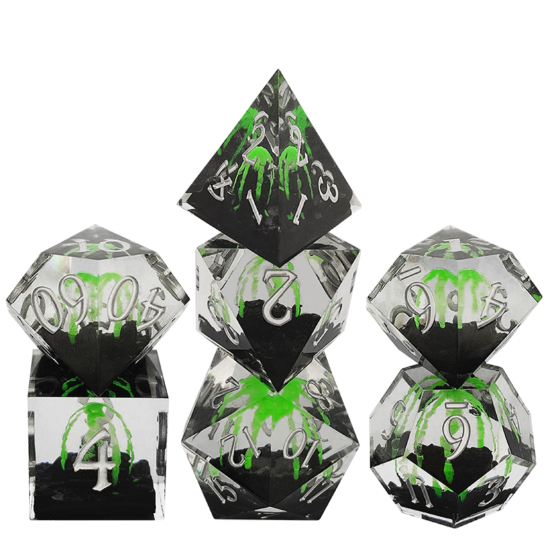 good quality core resin dice – floating effect rpg dice for bulk supply