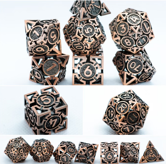 hollow metal dice with core – hybrid rpg dice for wholesale & oem