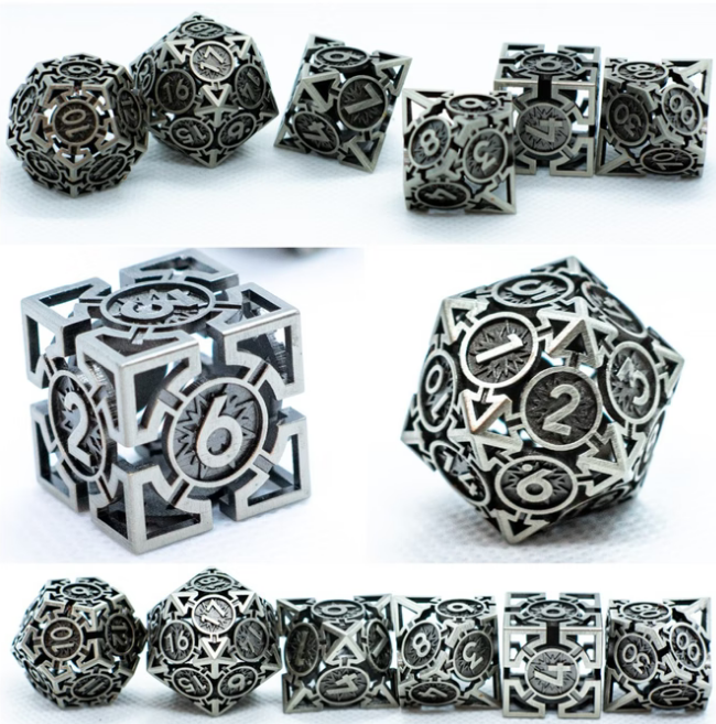hollow metal dice with core – hybrid rpg dice for wholesale & oem
