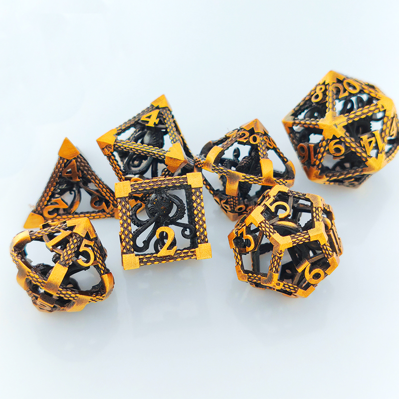 hollow metal dice with deep engraving – long lasting open frame dice for bulk orders