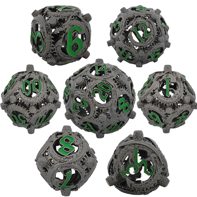 hollow metal dice with gold plating – luxury openwork dice for premium wholesale