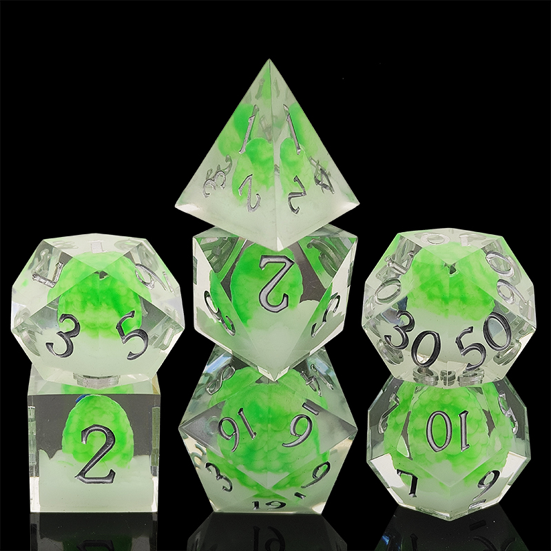 opaque resin dice set – solid color tabletop dice for factory wholesale