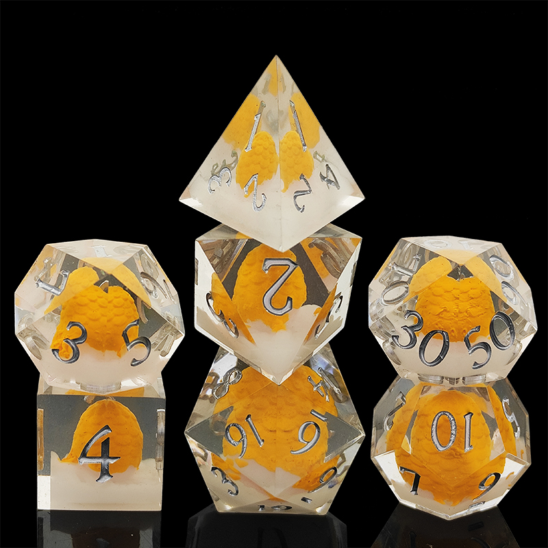 opaque resin dice set – solid color tabletop dice for factory wholesale