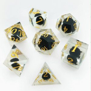 opaque resin dice set – solid color tabletop dice for factory wholesale