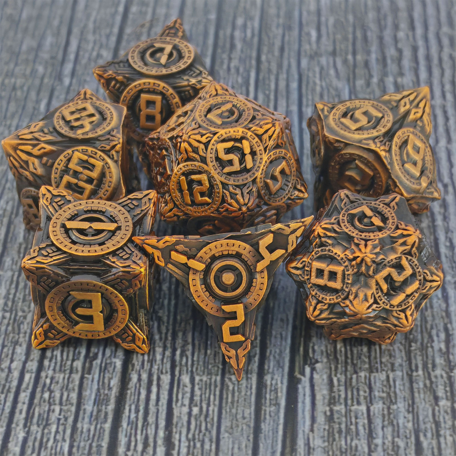 sharp edge metal dice set – high precision dnd dice for professional tabletop brands