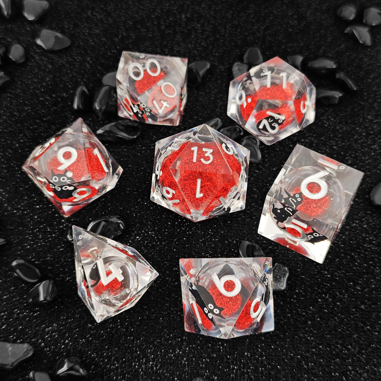 beautifully crafted resin dice – luminous tabletop dice for wholesale market