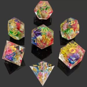 resin dice set for dnd & pathfinder – tabletop rpg dice for wholesale distribution