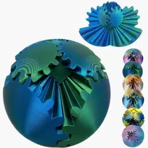 Vendor 3D Printed Fabrics Model Accessories Metal Plastic Part 3D Printing Service Provider Customized Mold Full Color Gear Ball