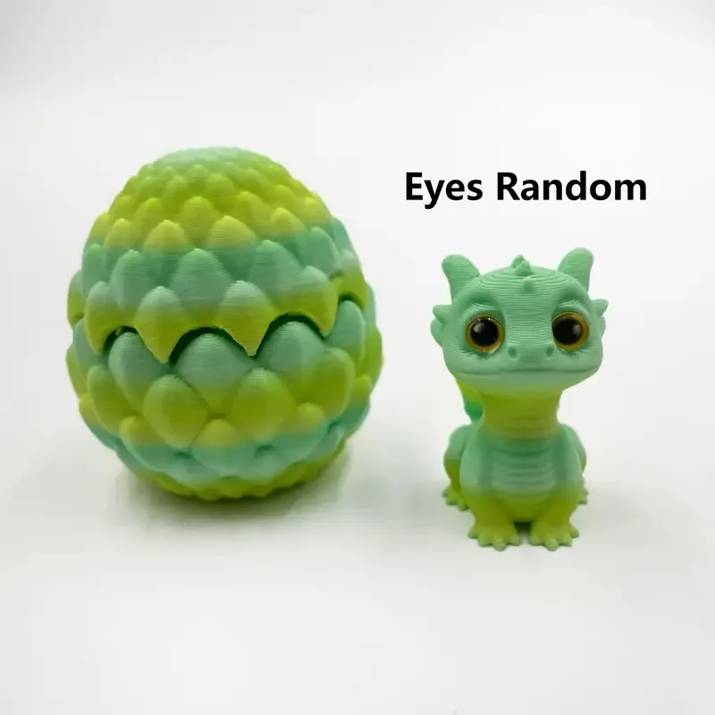 3D Printed Toys Artistic Dragon Egg Statue Small Hatching Dragon Figure Modern Home Decoration Miniature Desk Decor - Image 6