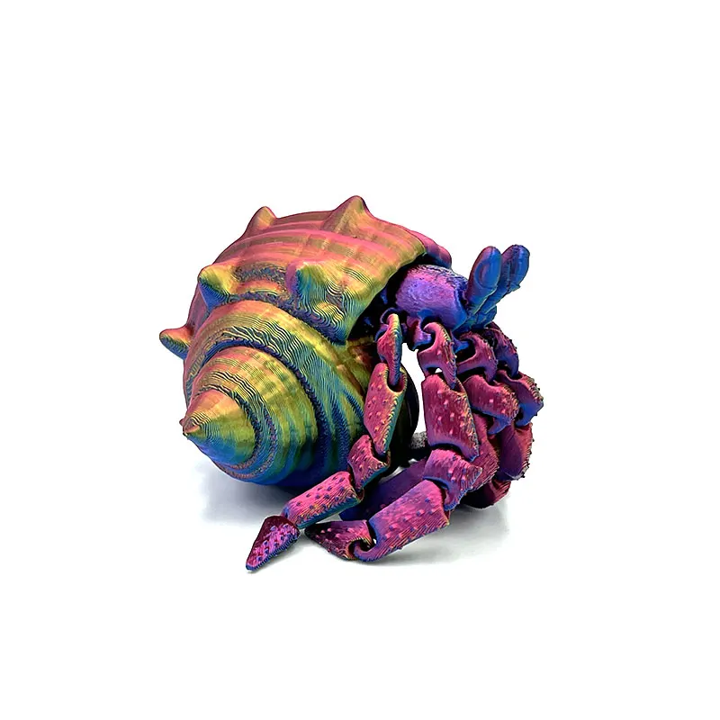 Factory Custom Made 3D Printed Plastic Hermit Crab Model Quality Machining Services for Novel Decorative Animal Toys - Image 2