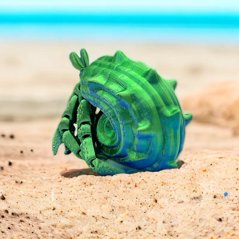 Factory Custom Made 3D Printed Plastic Hermit Crab Model Quality Machining Services for Novel Decorative Animal Toys - Image 3