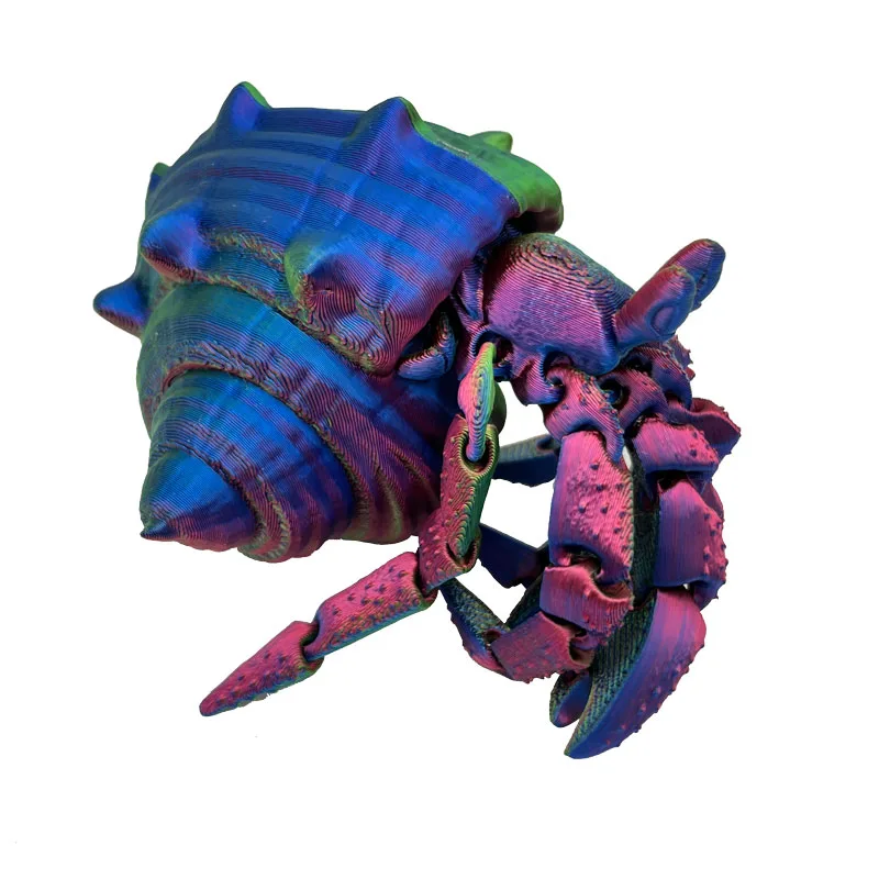 Factory Custom Made 3D Printed Plastic Hermit Crab Model Quality Machining Services for Novel Decorative Animal Toys - Image 5