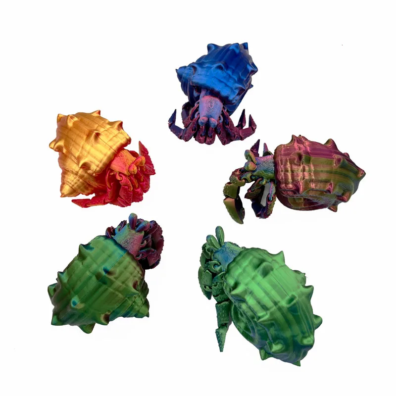 Factory Custom Made 3D Printed Plastic Hermit Crab Model Quality Machining Services for Novel Decorative Animal Toys - Image 6