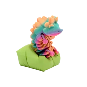 3D Printed Hedgehog Figurine - Versatile Indoor & Outdoor Home Desk Decor Collectible Cone Toy Articulated Cute Figurin